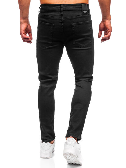 Pantaloni negri pentru bărbați, blugi slim fit Bolf 6382