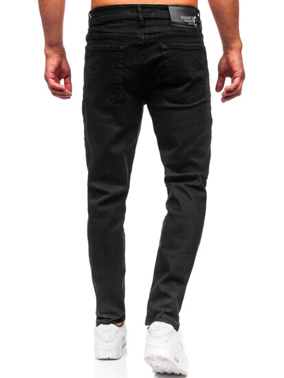 Pantaloni negri pentru bărbați, blugi slim fit Bolf 6500