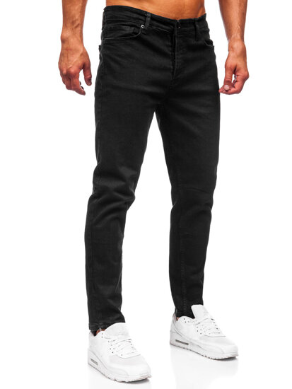 Pantaloni negri pentru bărbați, blugi slim fit Bolf 6522