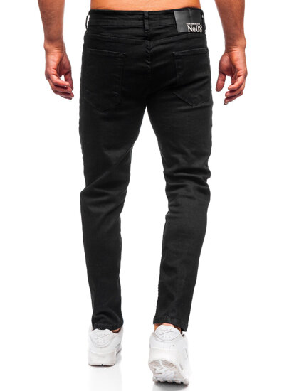 Pantaloni negri pentru bărbați, blugi slim fit Bolf 6675