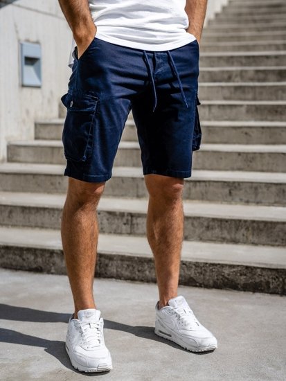 Pantaloni scurți cargo bleumarin Bolf 5011