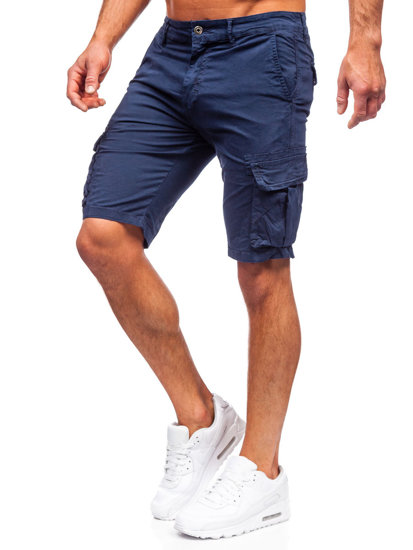 Pantaloni  scurți cargo bleumarin Bolf YF2221