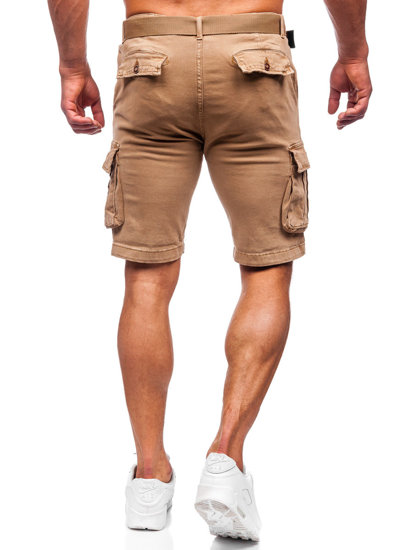 Pantaloni scurți cargo cu curea camel Bolf MP0109KA