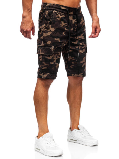 Pantaloni scurți cargo de camuflaj kaki Bolf A-297