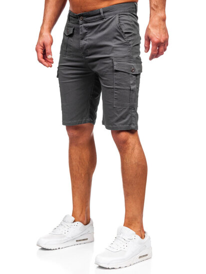 Pantaloni scurți cargo grafit Bolf  MP0188GS