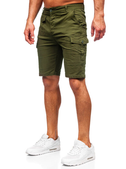 Pantaloni scurți cargo kaki Bolf  MP0188MV