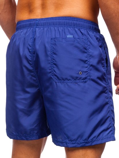 Pantaloni scurți de baie albastru-cobalt Bolf YW07002