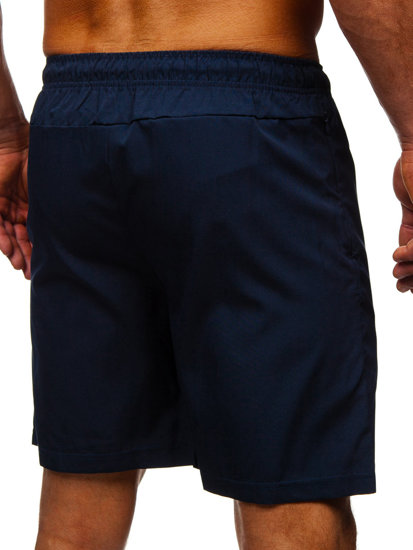 Pantaloni scurți de baie bleumarin Bolf  HH037A