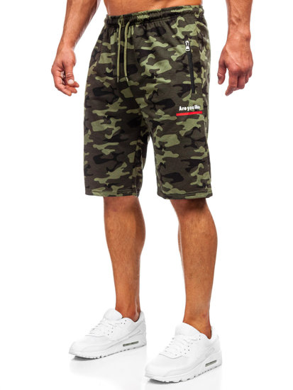 Pantaloni scurți de training army kaki Bolf HW2638