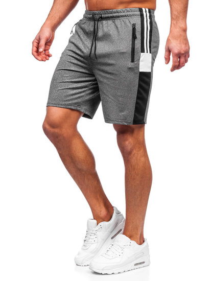 Pantaloni scurți de training grafit Bolf 68040