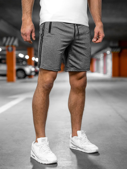 Pantaloni scurți de training grafit Bolf 68058