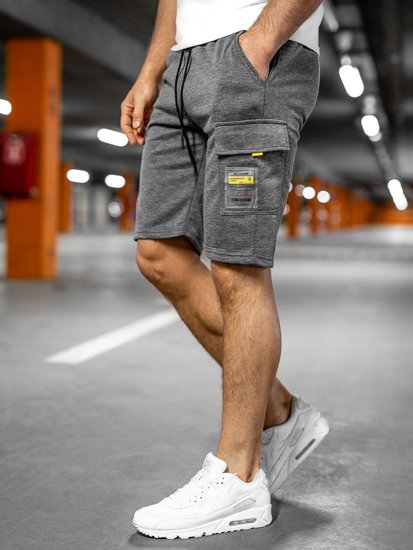 Pantaloni scurți de training grafit cargo Bolf JX167