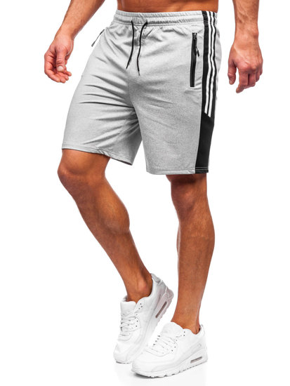 Pantaloni scurți de training gri Bolf 68006