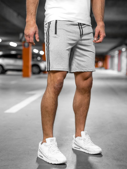 Pantaloni scurți de training gri Bolf 68024