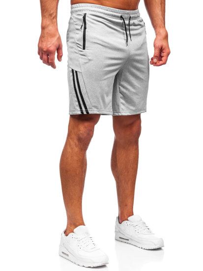 Pantaloni scurți de training gri Bolf 68057