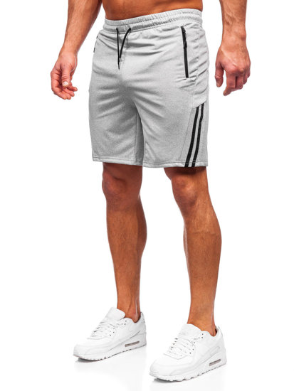 Pantaloni scurți de training gri Bolf 68057