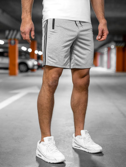 Pantaloni scurți de training gri Bolf 68058