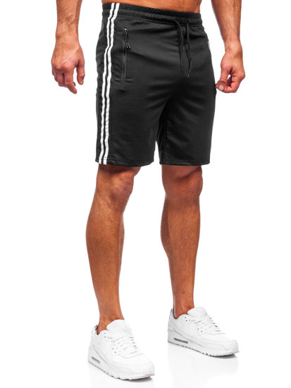 Pantaloni scurți de training negri Bolf 68024