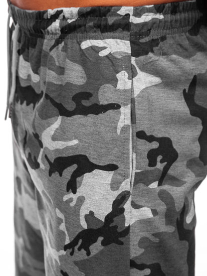 Pantaloni scurți de trening army gri Bolf 8K283