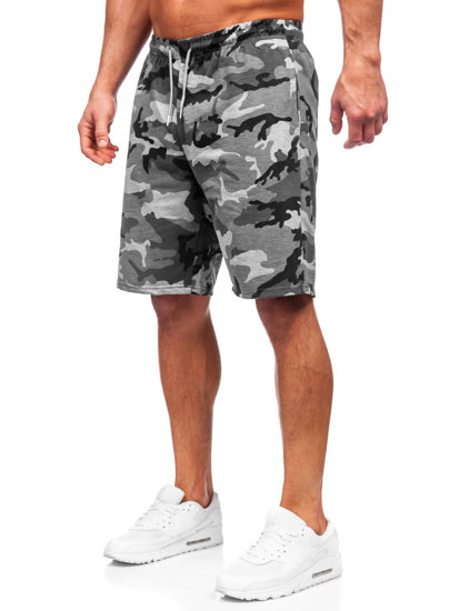 Pantaloni scurți de trening army gri Bolf 8K283