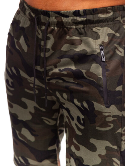 Pantaloni scurti de trening army kaki Bolf JX862