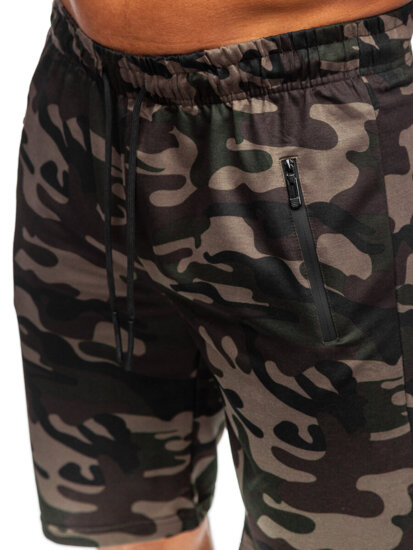 Pantaloni scurti de trening army verde-inchis Bolf JX862