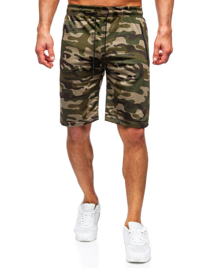 Pantaloni scurti de trening army verzi Bolf JX865