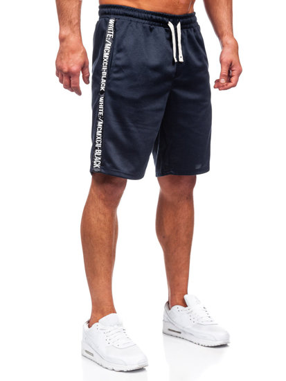 Pantaloni scurți de trening bleumarin Bolf 8K933