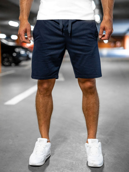 Pantaloni scurți de trening bleumarin Bolf K10003