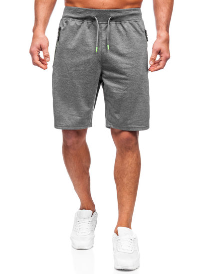 Pantaloni scurți de trening grafit Bolf 8K292