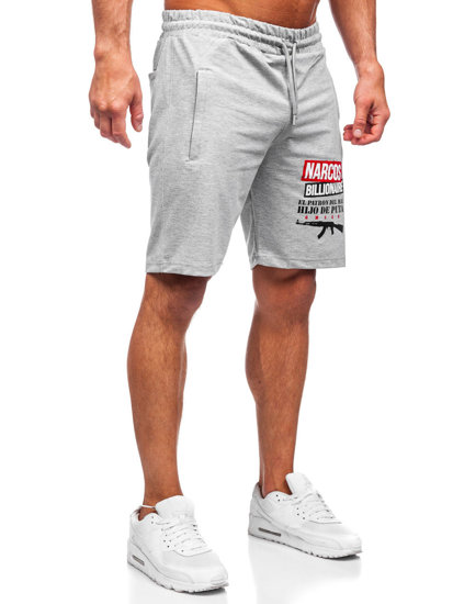 Pantaloni scurți de trening gri Bolf GS2524