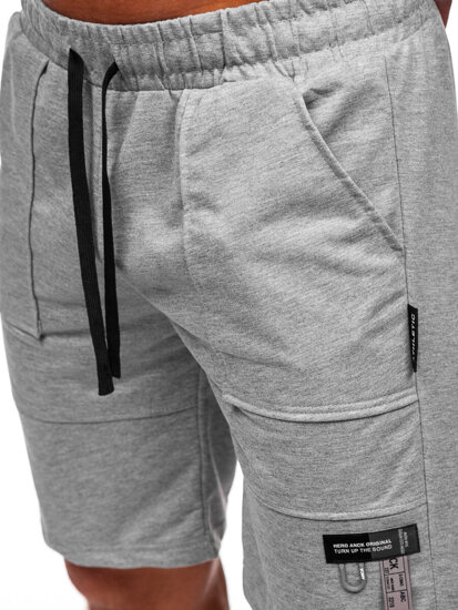 Pantaloni scurti de trening gri Bolf JX609