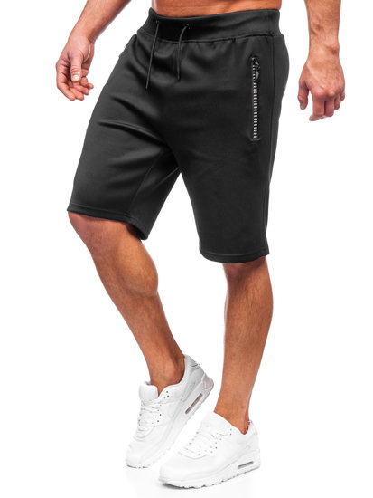 Pantaloni scurți de trening negri Bolf 8K288