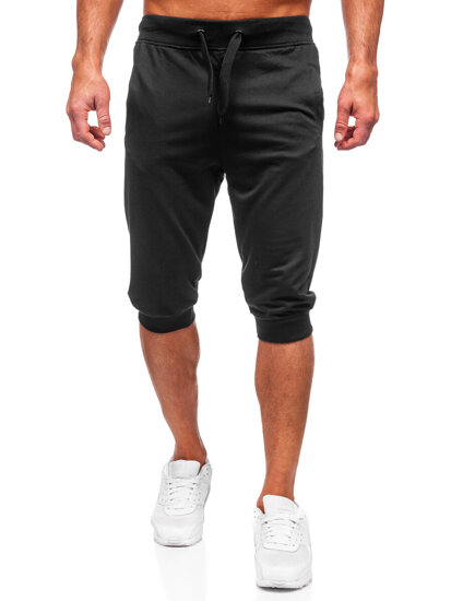 Pantaloni scurți de trening negri Bolf K10002