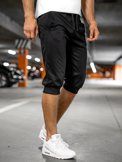 Pantaloni scurți de trening negri Bolf K10002A