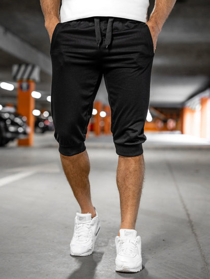 Pantaloni scurți de trening negri Bolf K10002A