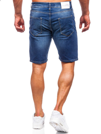 Pantaloni scurți din denim bleumarin Bolf 0423