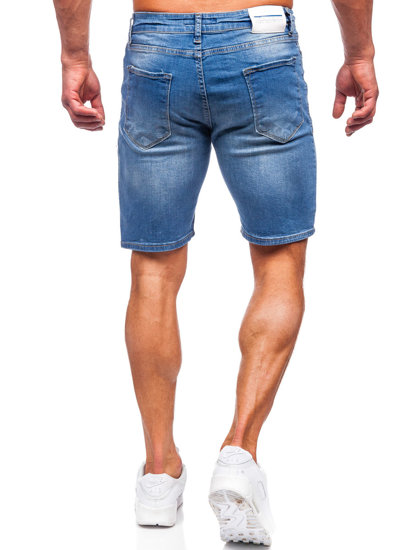 Pantaloni scurți din denim bleumarin Bolf 0466