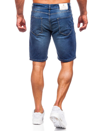 Pantaloni scurți din denim bleumarin Bolf 5819