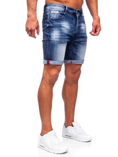 Pantaloni scurți din denim bleumarin pentru bărbați Bolf MP0261B