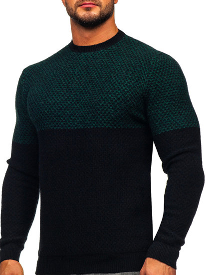 Pulover negru-verde Bolf W15-634