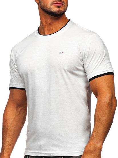 Tricou alb Bolf 14316