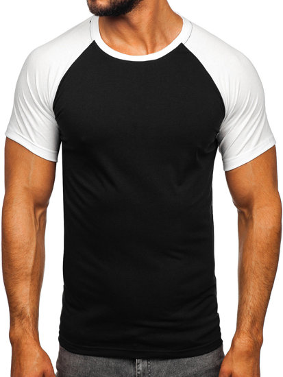 Tricou alb-negru Bolf 8T82