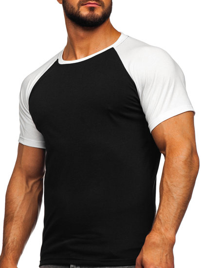 Tricou alb-negru Bolf 8T82