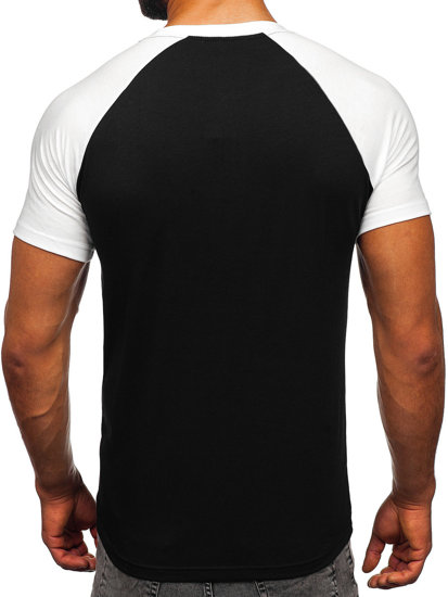 Tricou alb-negru Bolf 8T82