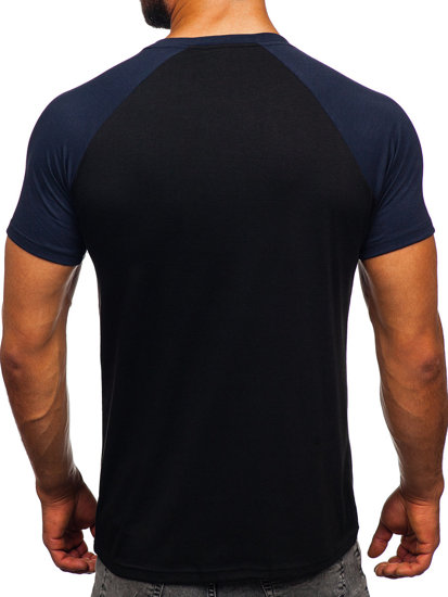 Tricou bleumarin-negru Bolf 8T82