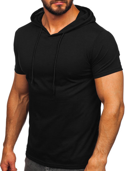 Tricou cu glugă negru Bolf 8T957