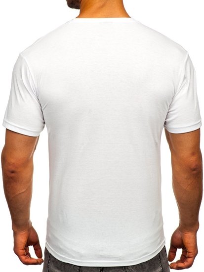 Tricou cu imprimeu alb Bolf 1181