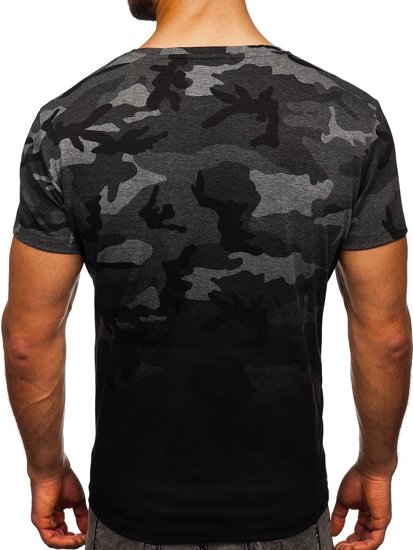 Tricou cu imprimeu grafit army Bolf S808