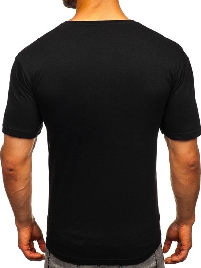 Tricou cu imprimeu negru Bolf 1181